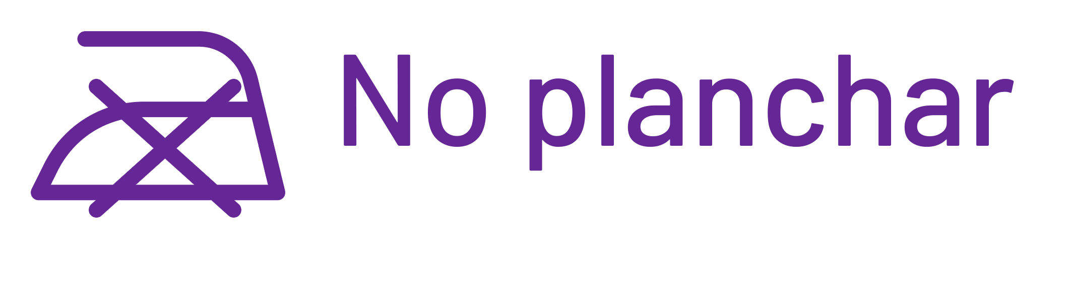 No planchar